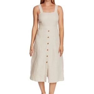 Vince Camuto Natural Linen Dress Size XL